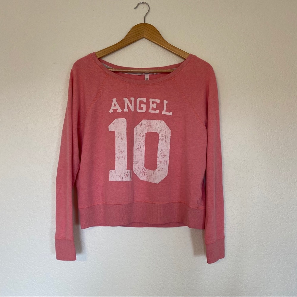 VICTORIA SECRET angel 10 pink crewneck sweatshirt